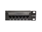VALUE Cat.6A (Class EA) 19" Patch Panel, 24 Ports, UTP, black