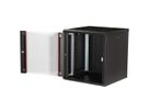 ROLINE 19-inch wall-mounted housing Pro 12 U, 600x600 WxD black