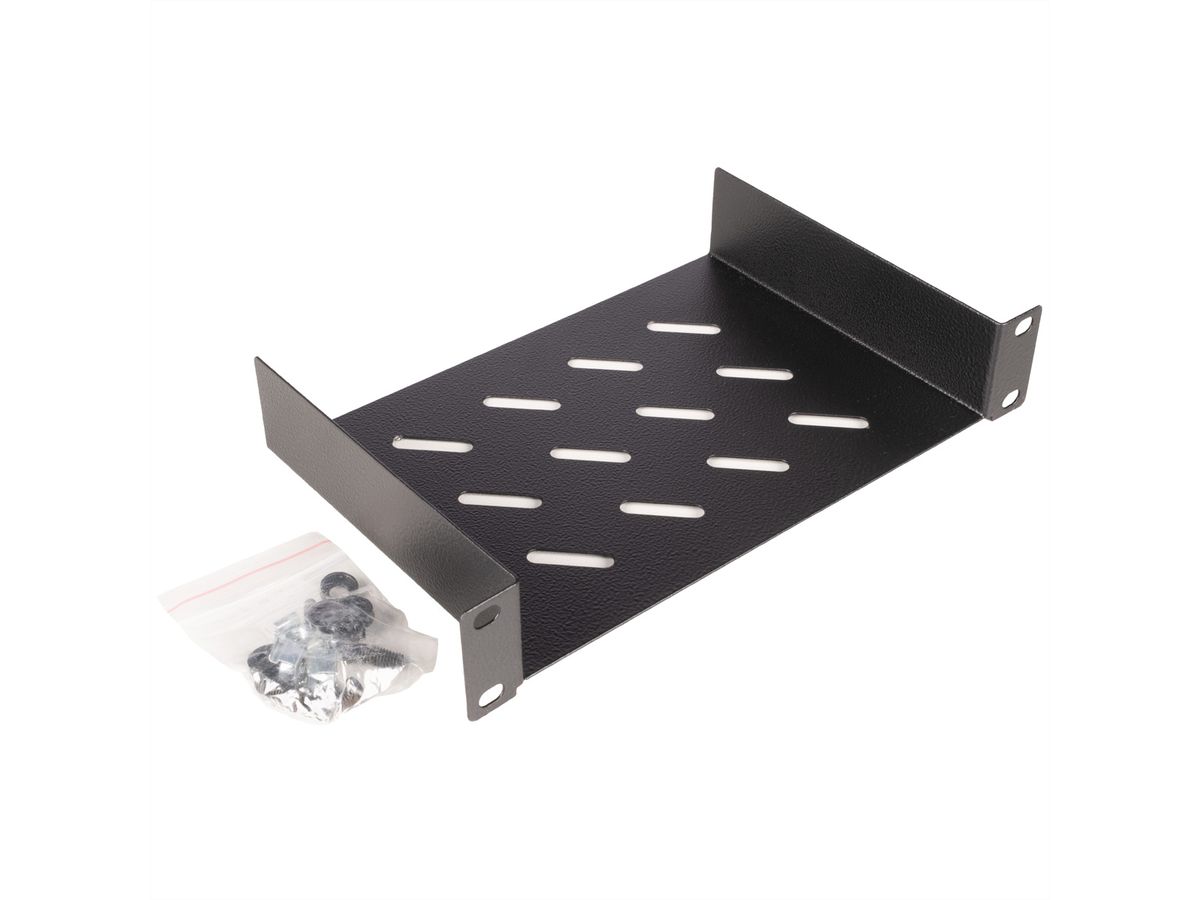 ROLINE 10-inch shelf 1 U, 150 T black