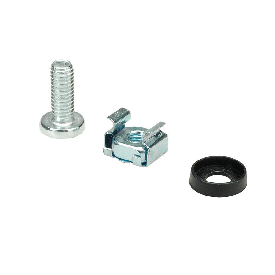 Mounting material for 19" components, M6, 100 pieces