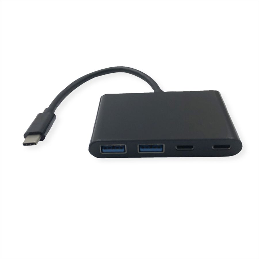 VALUE USB 3.2 Gen 2 Hub, 4 Ports (2x A+ 2x C), Type C connection cable