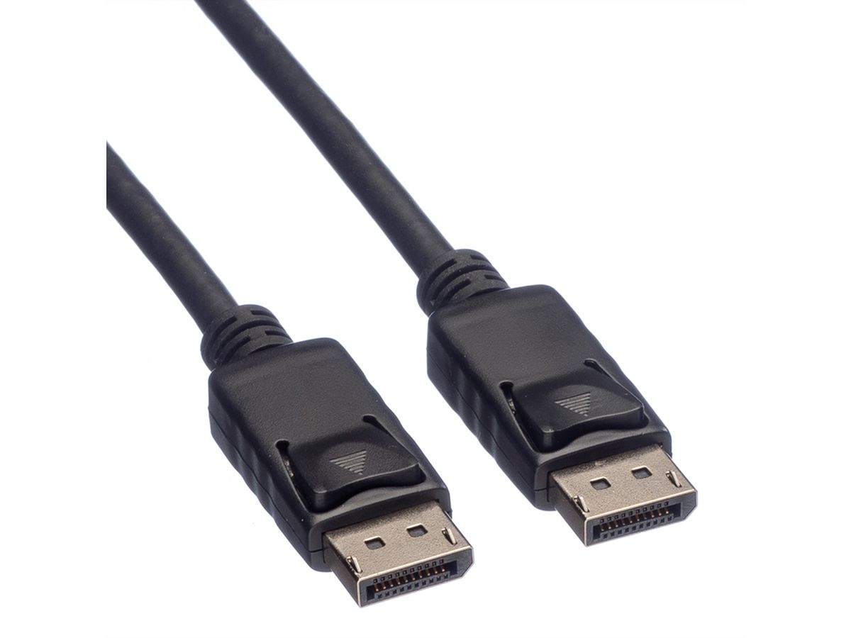 ROLINE GREEN DisplayPort Cable, DP-DP, TPE, M/M, black, 1 m