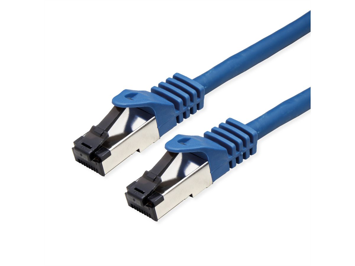 VALUE S/FTP Patch Cord Cat.8 (Class I), stranded, LSOH, blue, 3 m