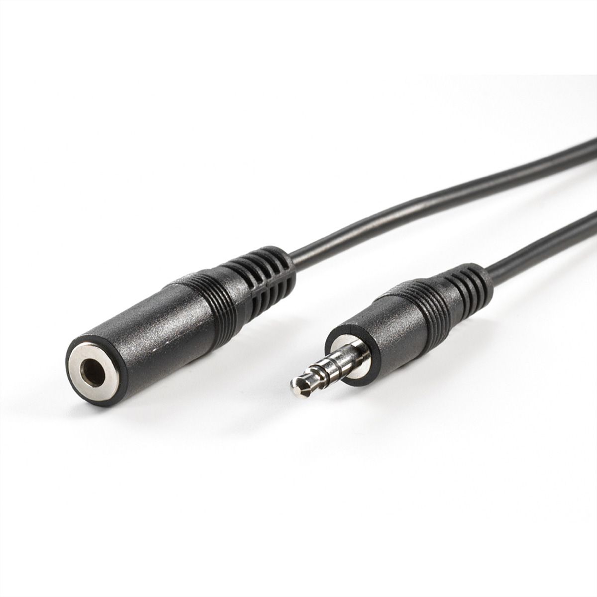 VALUE 3.5mm Extension Cable, M - F, black, 3 m
