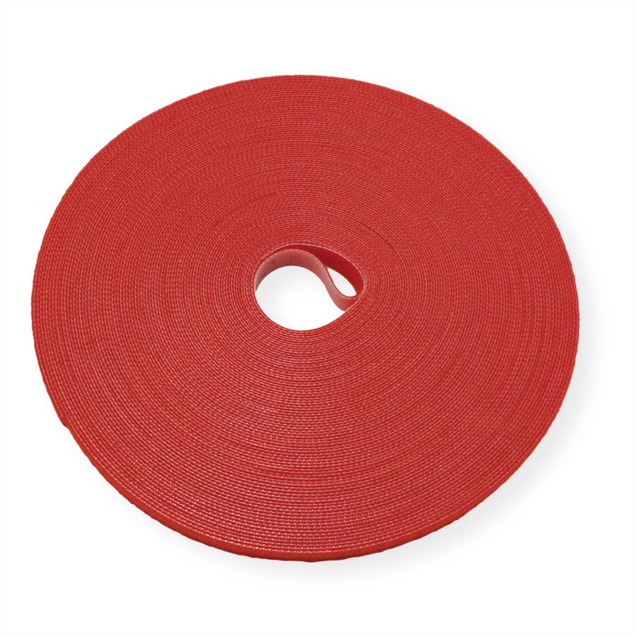 VALUE Strap Cable Tie Roll, Width 10mm, red, 25 m