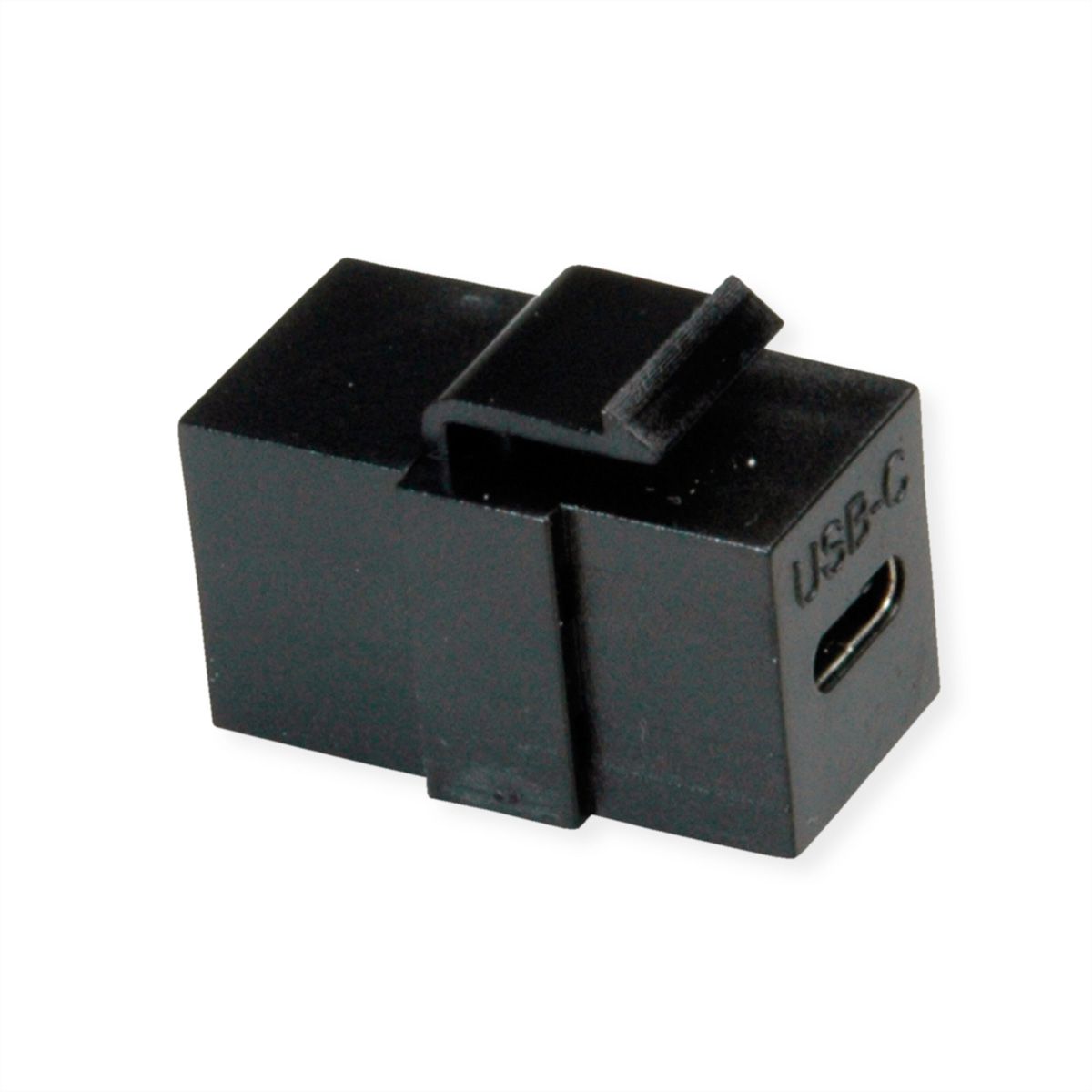 VALUE USB Type C Keystone Module, 1pc/set, black
