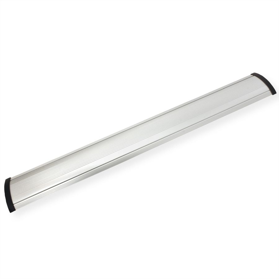 ROLINE 2-Channel Aluminum Floor Cable Cover, 139 x 22 mm, silver, 1.1 m