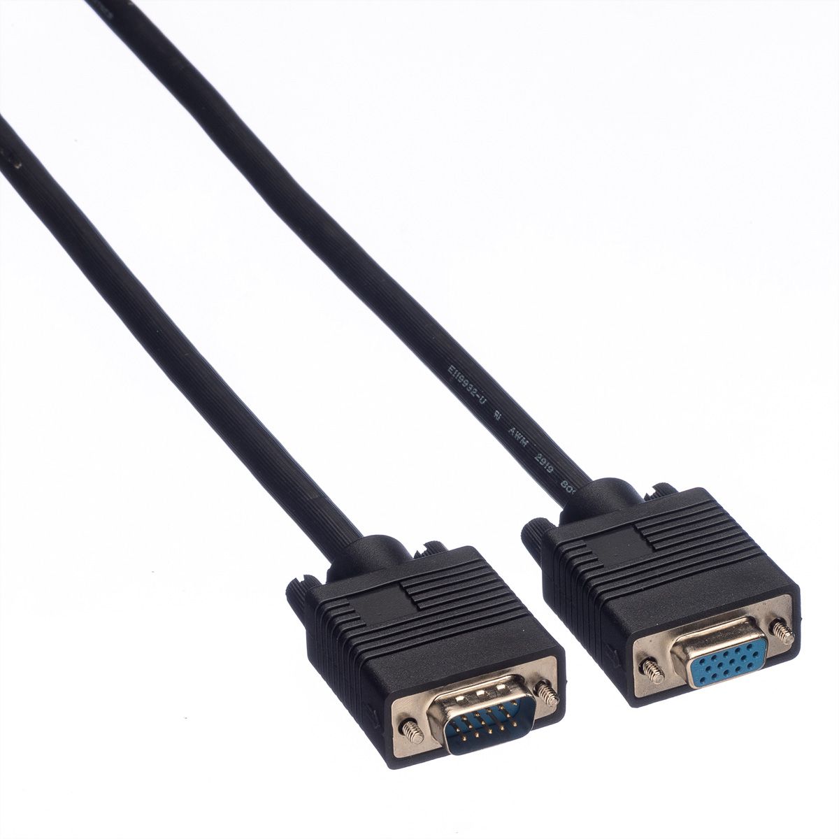 ROLINE SVGA Cable, HD15, M/F, 2 m