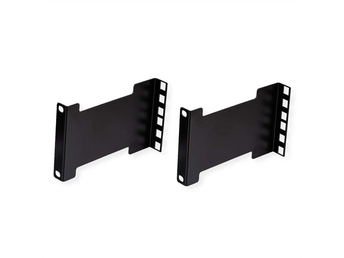 VALUE 19" Rack Depth Extender, 2 pcs, 2U, metal, 151.5mm