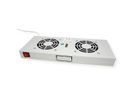 ROLINE 19-inch fan unit 2 fans, Thermostat grey