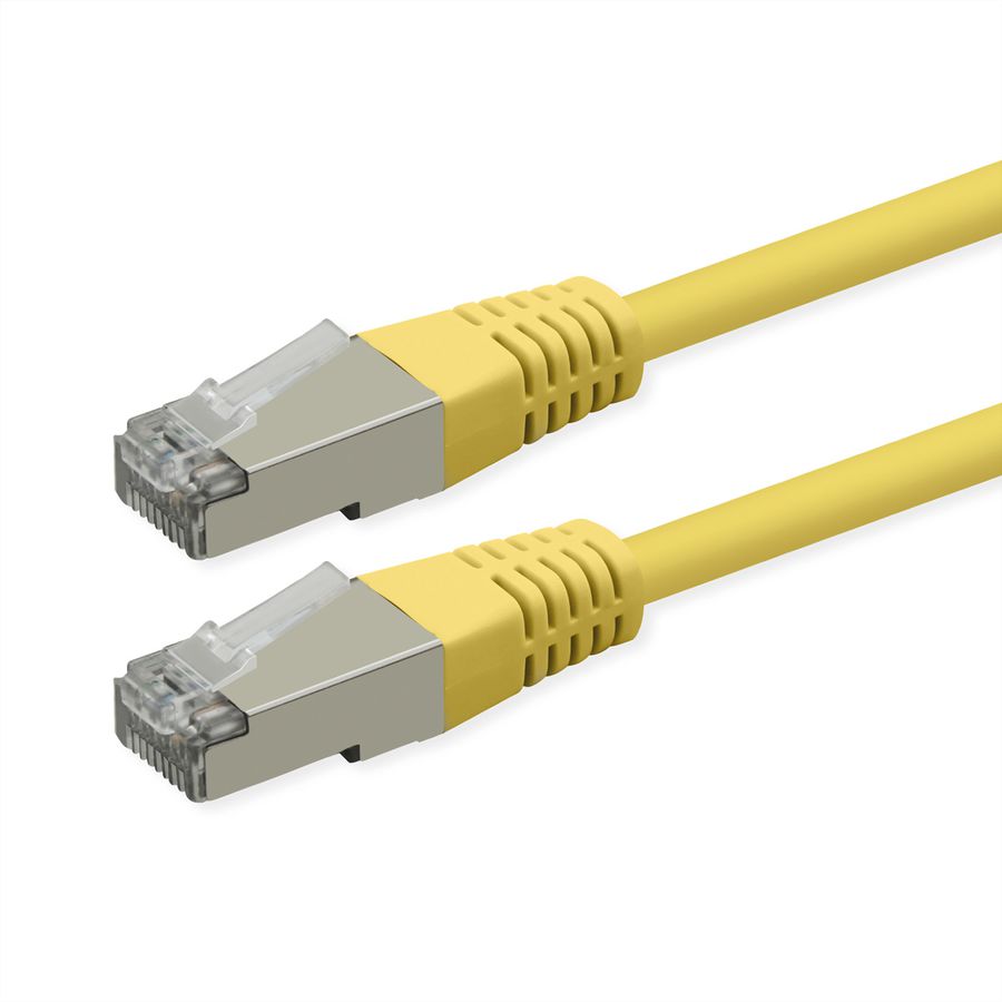 ROLINE S/FTP (PiMF) Patch Cord, Cat.6 (Class E), PoE, yellow, 2 m