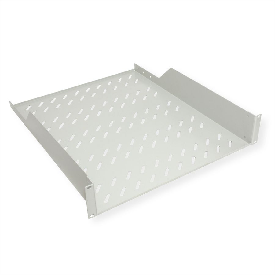 ROLINE 19-inch shelf 2 U 550 T, 25kg load capacity grey