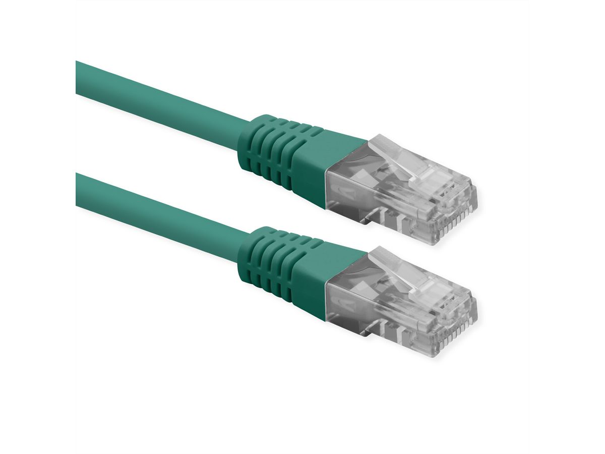 ROLINE UTP Patch Cord, Cat.6 (Class E), PoE, green, 5 m