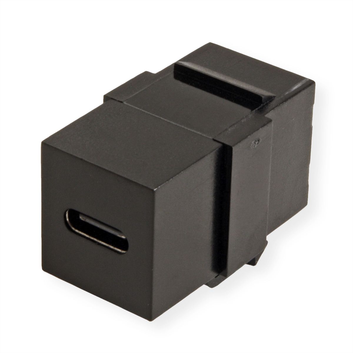 VALUE USB Type C Keystone Module, 1pc/set, black