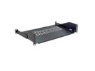 VALUE 19"-Fixed Shelf, 485 x 300mm, 2U, max. 25kg, black