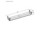 ROLINE Cable Organizer, Under Desk Mount, black, 85.8 cm