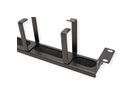 VALUE 19" Cable Management 1U, with 4 Metal Rings (G-Type), with Brush Seal, black