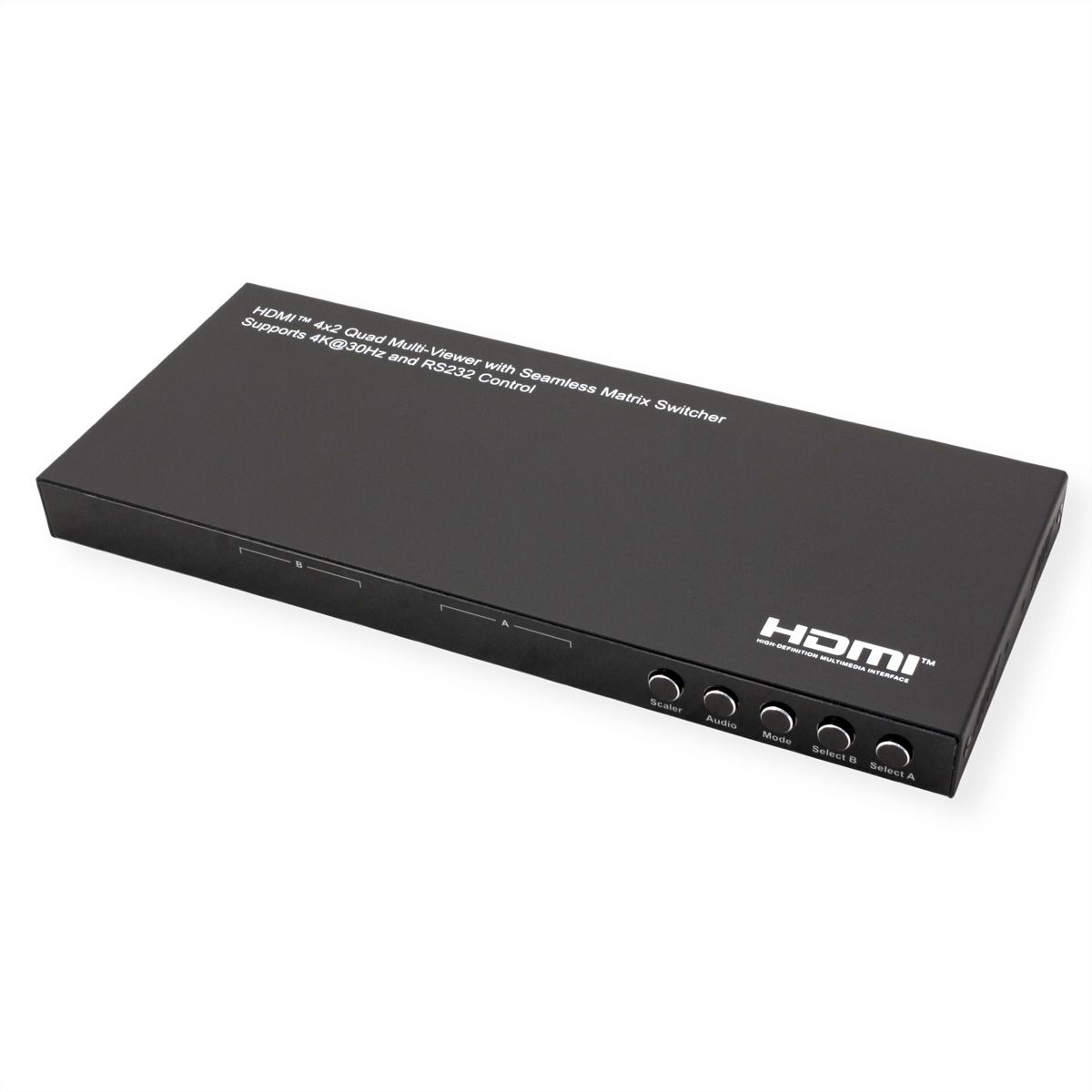 VALUE HDMI Matrix, 4x2, 4K30Hz, QUAD Multi-Viewer, seamless switching