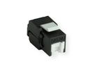 ROLINE Cat.6A (Class EA) Keystone, RJ-45, UTP, with shutter, Tool-free, black