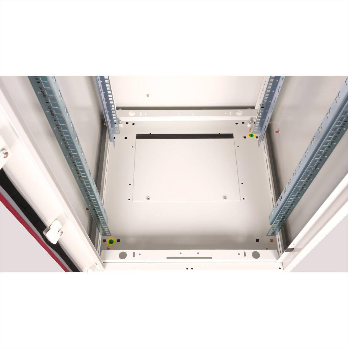 ROLINE 19-inch network cabinet Basic 22 U, 600x600 WxD glass door grey