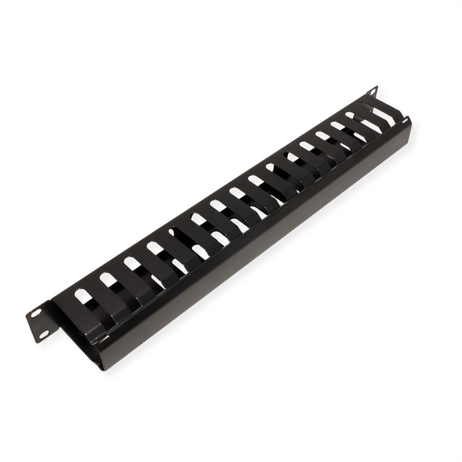 VALUE 19" Front Panel 1U with Patch channel 40 x 60 mm, black
