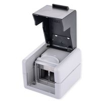 VALUE Outdoor Surface Mounted Wall Mount Box for 2x Keystones, grey