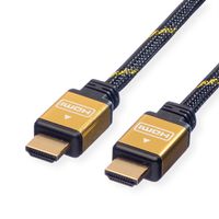 ROLINE GOLD HDMI High Speed Cable + Ethernet, M/M, 1 m