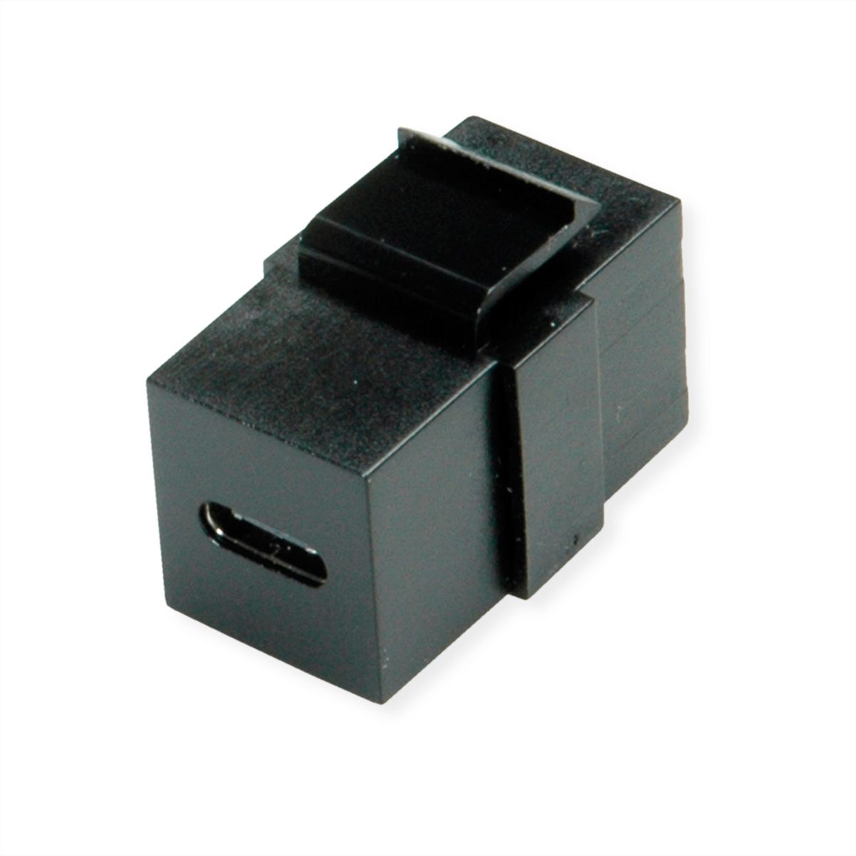 VALUE USB Type C Keystone Module, 1pc/set, black