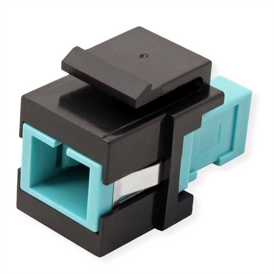 ROLINE Fiber Optic Keystone Jack, SC Simplex, Multimode, OM3