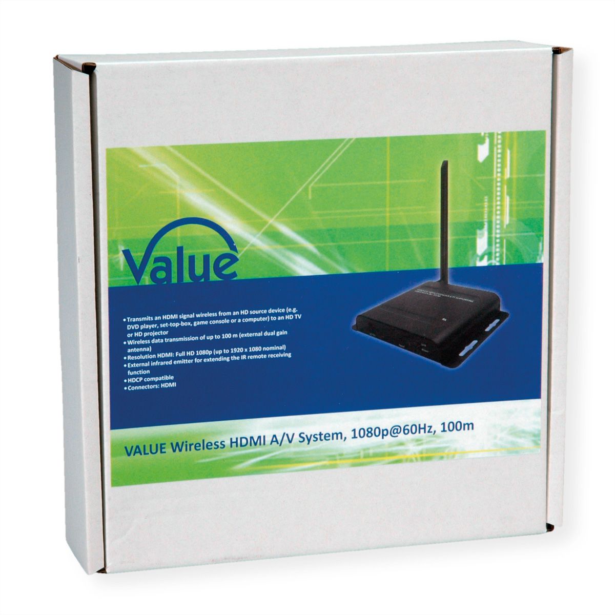 VALUE Wireless Audio/Video System, HDMI, 100 m