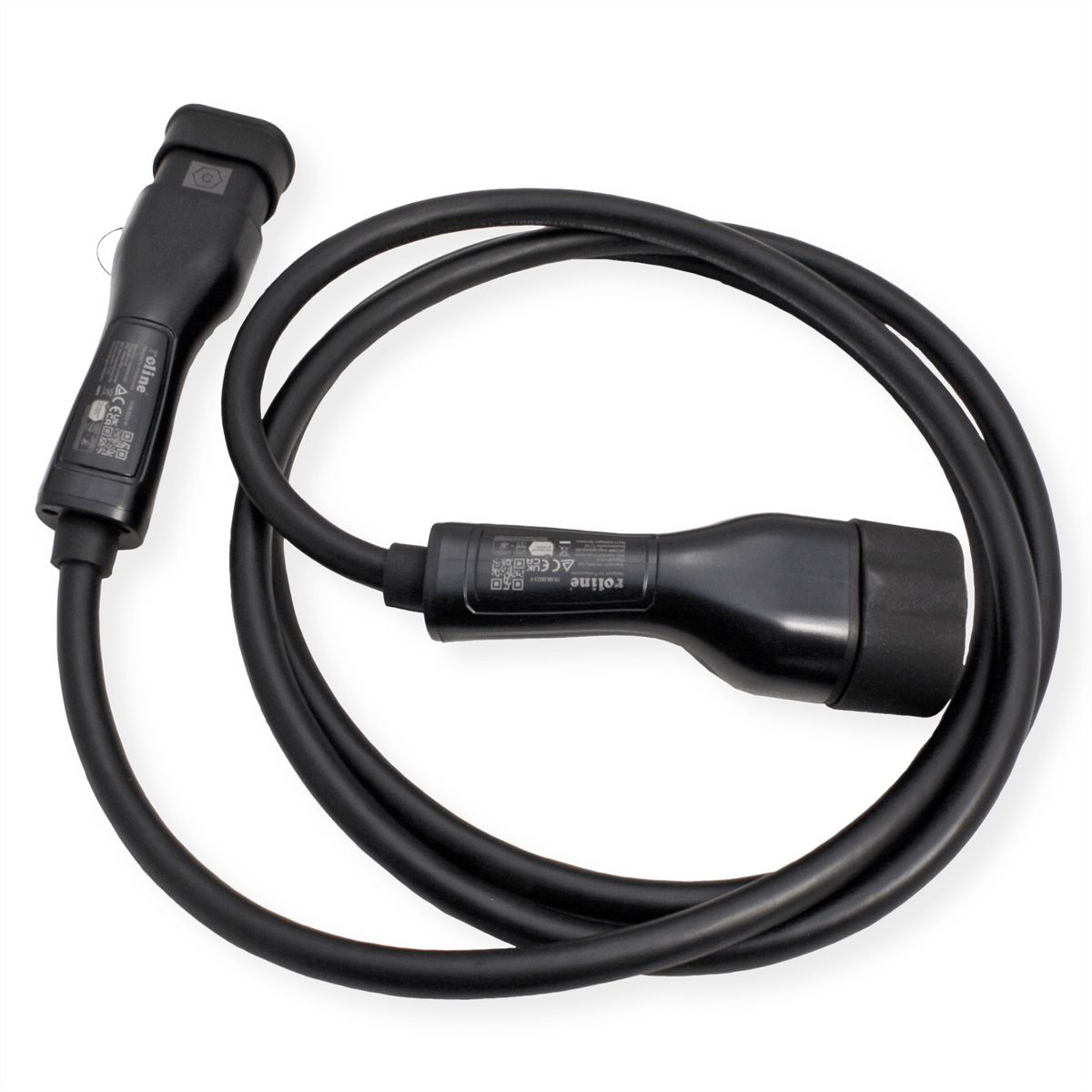 ROLINE EV Charging Cable Assembly Type2, 3-Phase, 480VAC (3P+N+E), 32 A, 22 kW, 3 m