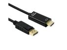 ROLINE DisplayPort Cable, DP - UHDTV, Slim, M/M, black, 2 m