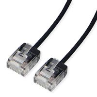 ROLINE UTP Data Center Patch Cord Cat.6A (Class EA), LSOH, Slim, Ultra Short Connector, black, 3 m