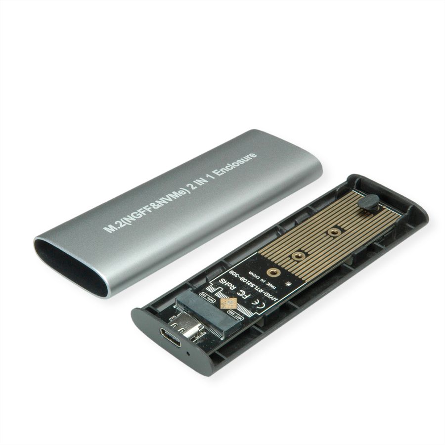 VALUE External Type M.2 NVMe SSD Enclosure, USB 3.2 Gen 2 Type C