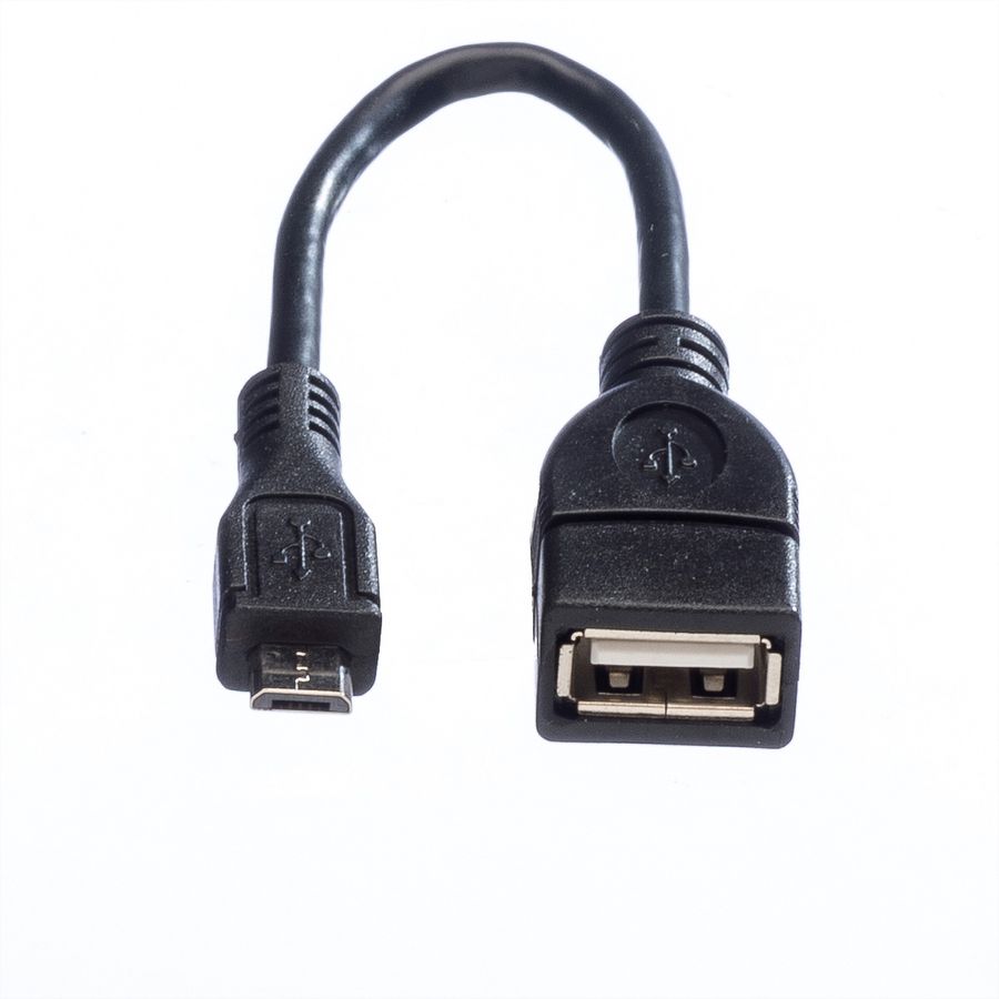 VALUE USB 2.0 Cable, A - Micro B, F/M, OTG, 0.15 m