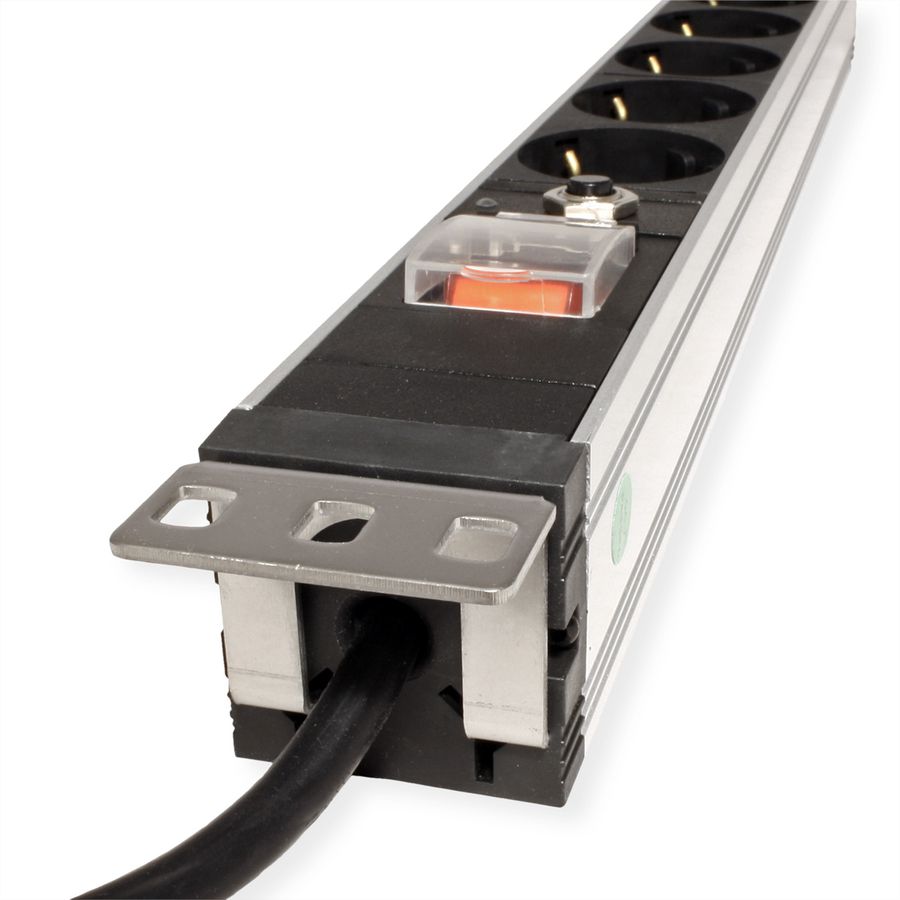 VALUE 19" PDU for Cabinets, 7x, 4000W, CEE 7/7 German Type Plug, 2.8 m