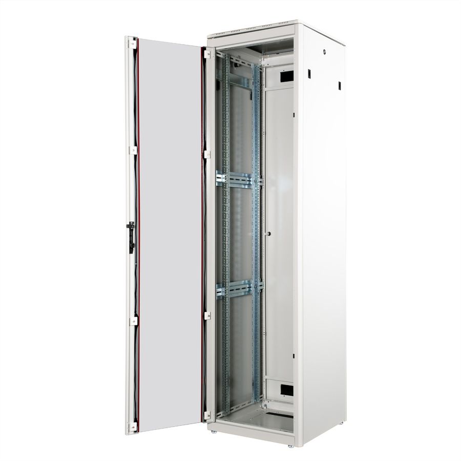 ROLINE 19-inch Network Cabinet Pro 47 U, 600x600 WxD glass door grey
