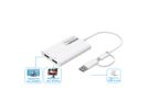 ROLINE USB Type A/C Adapter, 2x DP, with DisplayLink, 4K60