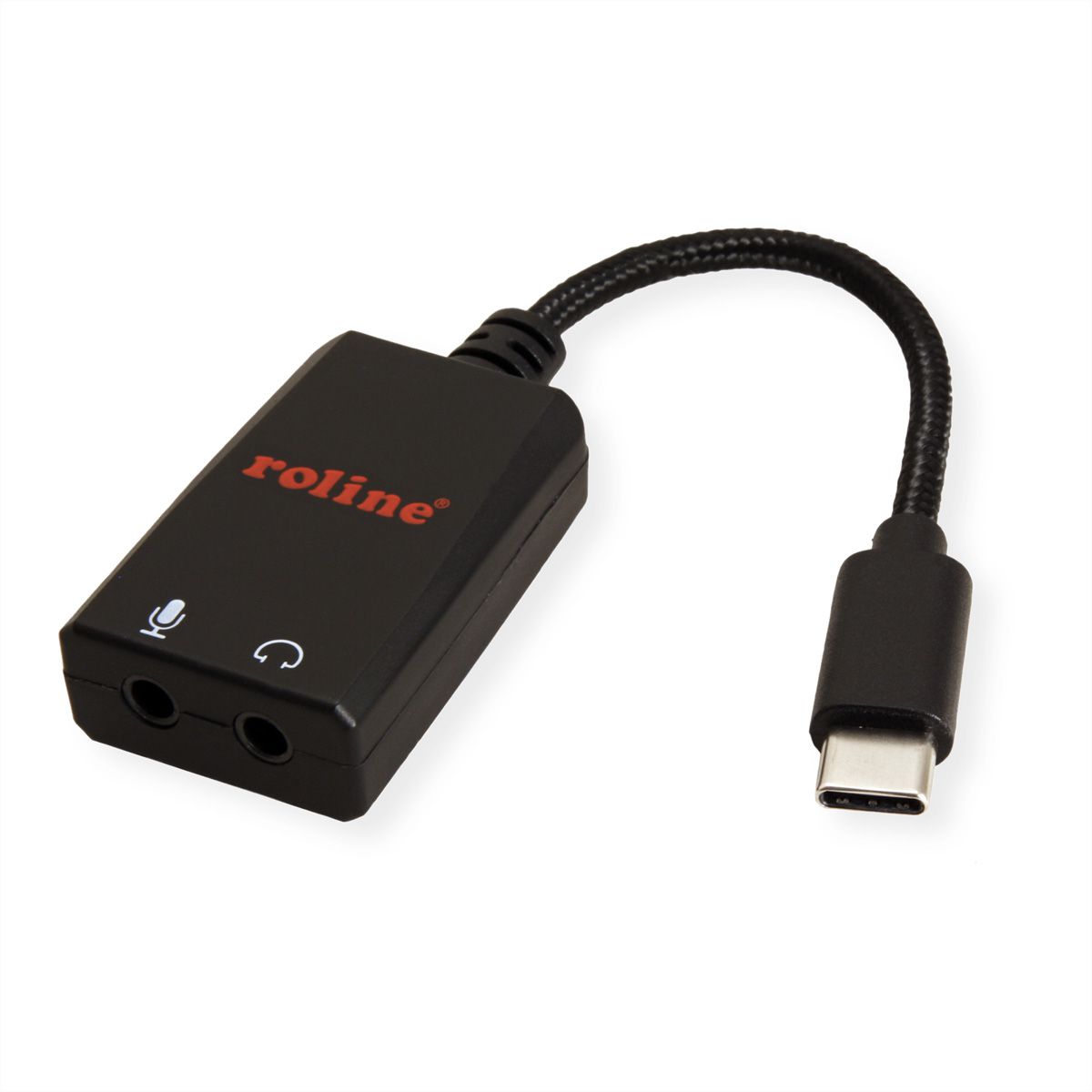 ROLINE Type C - 2x 3.5mm Audio Adapter, M/F, 0.13 m