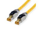 ROLINE S/FTP Patch Cord Cat.8 (Class I), solid, LSOH, yellow, 2 m