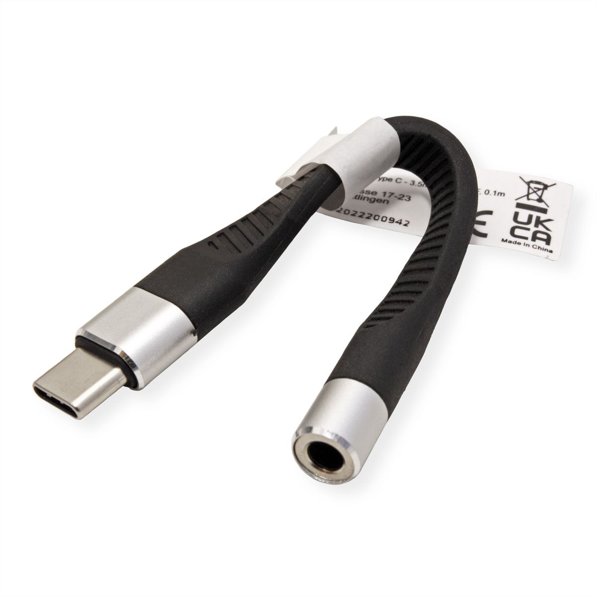 ROLINE Type C - 3.5mm Audio Adapter, M/F, 0.1 m