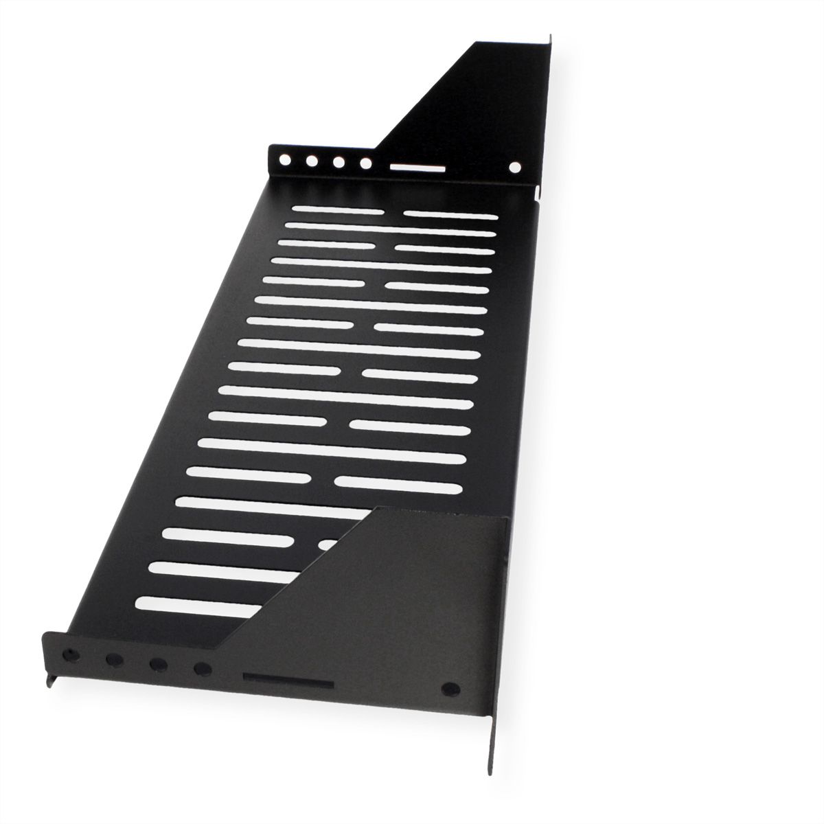 VALUE 19"-Fixed Shelf, 485 x 150mm, max. 15 kg, 2U, black