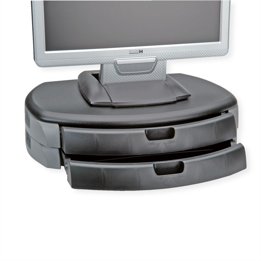 ROLINE Dual Monitor/Printer Stand Trend, black