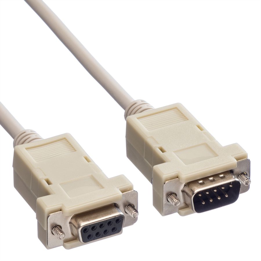VALUE RS232 Cable, DB9 M - F, 3 m