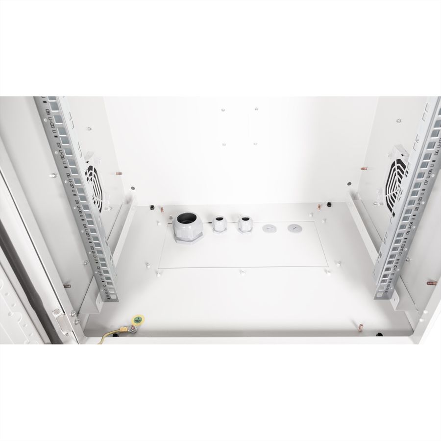 ROLINE 19-inch wall-mounted housing Pro 12 U, 600x450 WxD IP55 outdoor grey