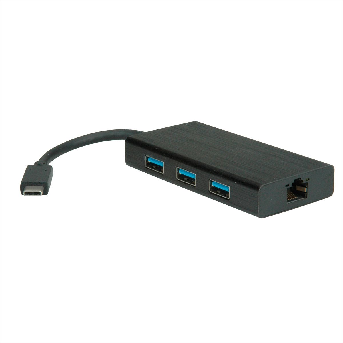 VALUE USB-C to Gigabit Ethernet Converter + Hub