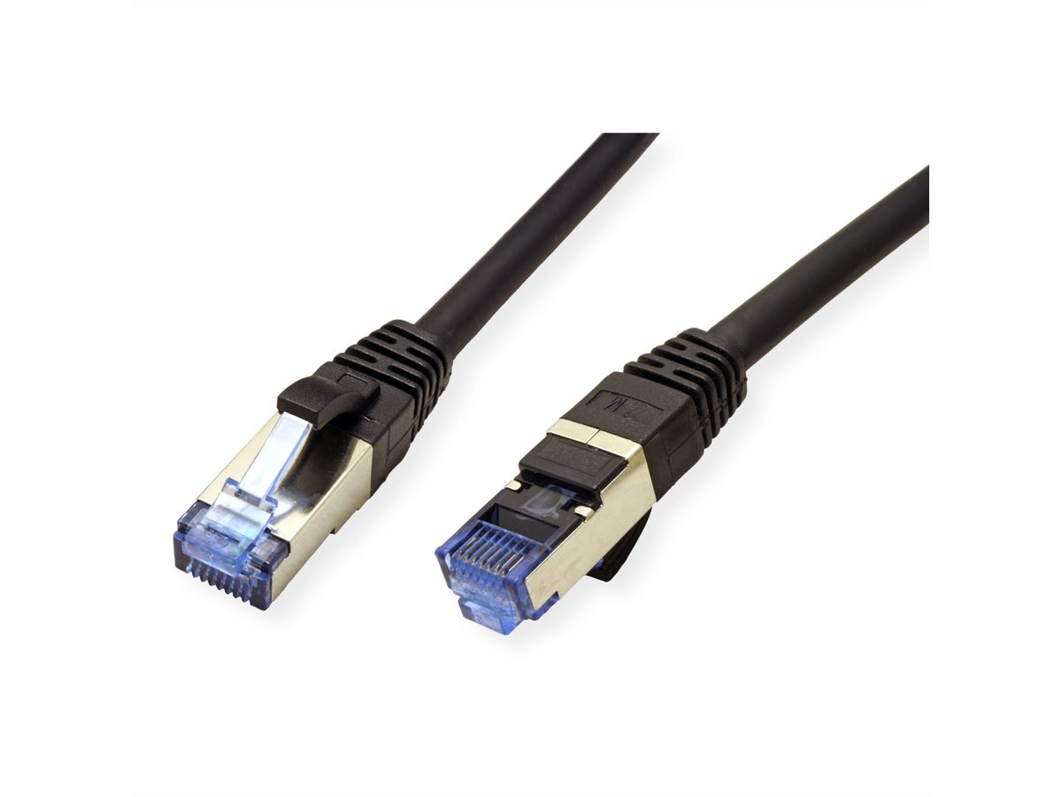 VALUE S/FTP Patch Cord Cat.6A (Class EA), black, 7 m