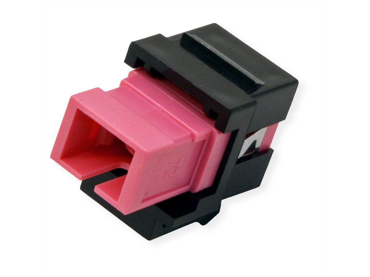ROLINE Fiber Optic Keystone Jack, SC Simplex, Multimode, OM4