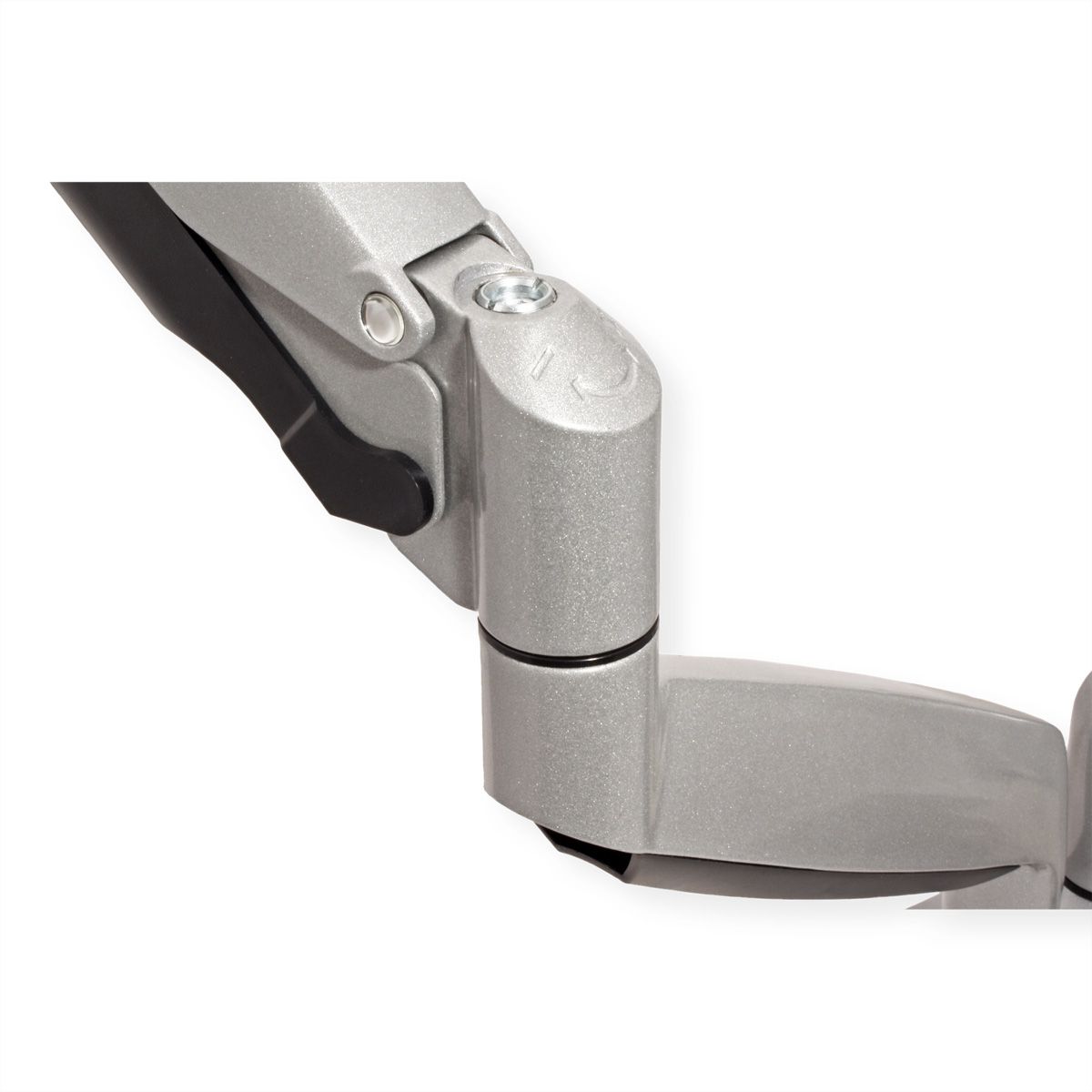 VALUE Dual LCD Monitor Arm, Desk Clamp, 6 Joints, height adjustable separately, gas spring