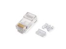 ROLINE Cat.6A (Class EA) RJ-45 Modular Plug, unshielded, for Solid/Stranded Wire, 10 pcs.